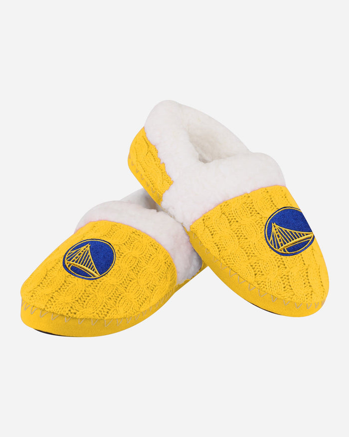 Golden State Warriors Womens Team Color Moccasin Slipper FOCO - FOCO.com