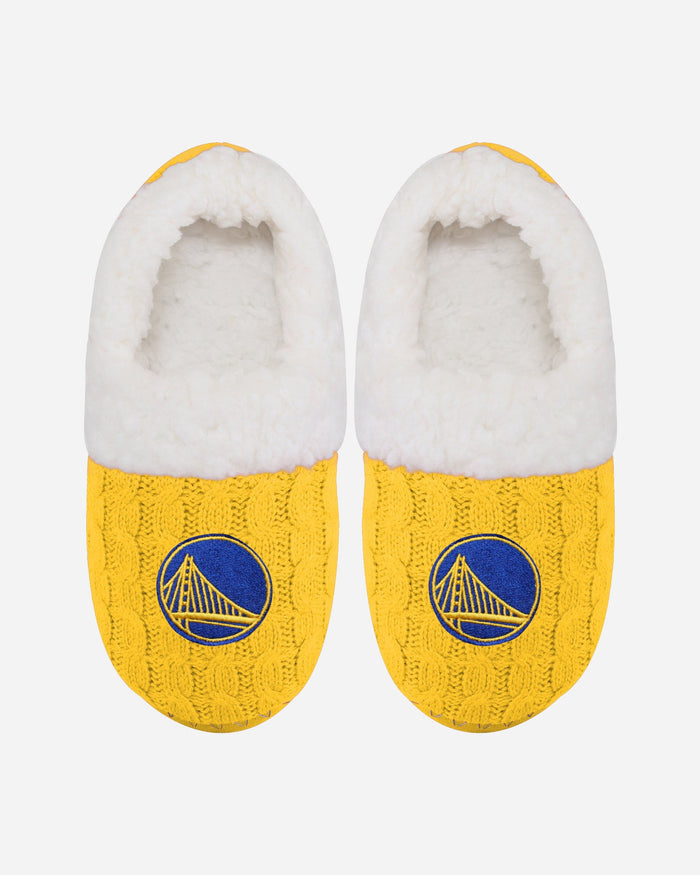 Golden State Warriors Womens Team Color Moccasin Slipper FOCO S - FOCO.com