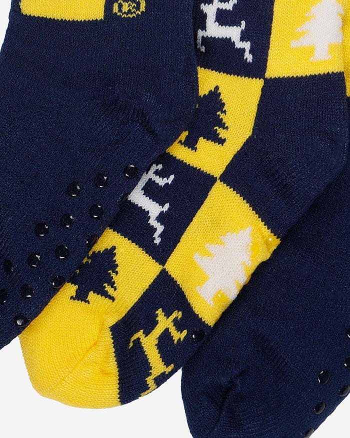Michigan Wolverines Womens Fan Footy 3 Pack Slipper Socks FOCO - FOCO.com