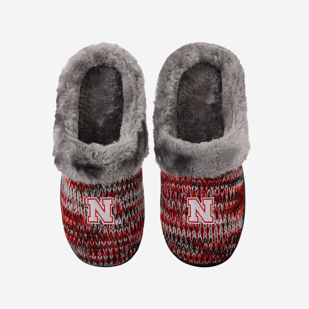 Nebraska Cornhuskers Womens Peak Slide Slipper FOCO S - FOCO.com