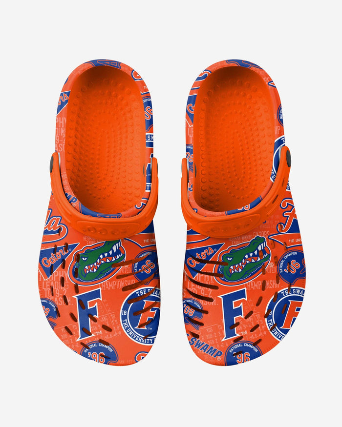 Florida Gators Historic Print Clog With Strap FOCO - FOCO.com