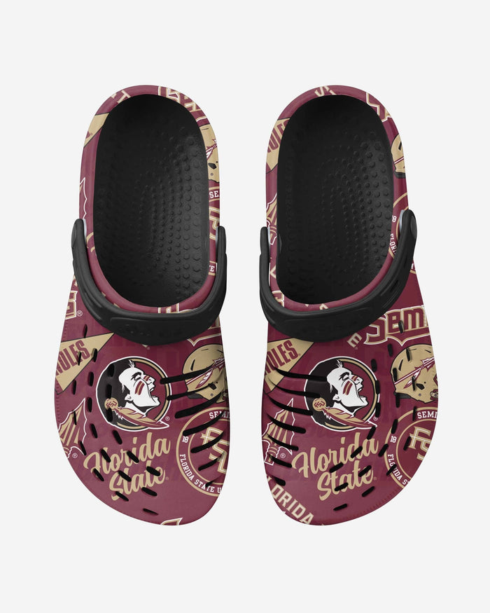 Florida State Seminoles Historic Print Clog With Strap FOCO - FOCO.com