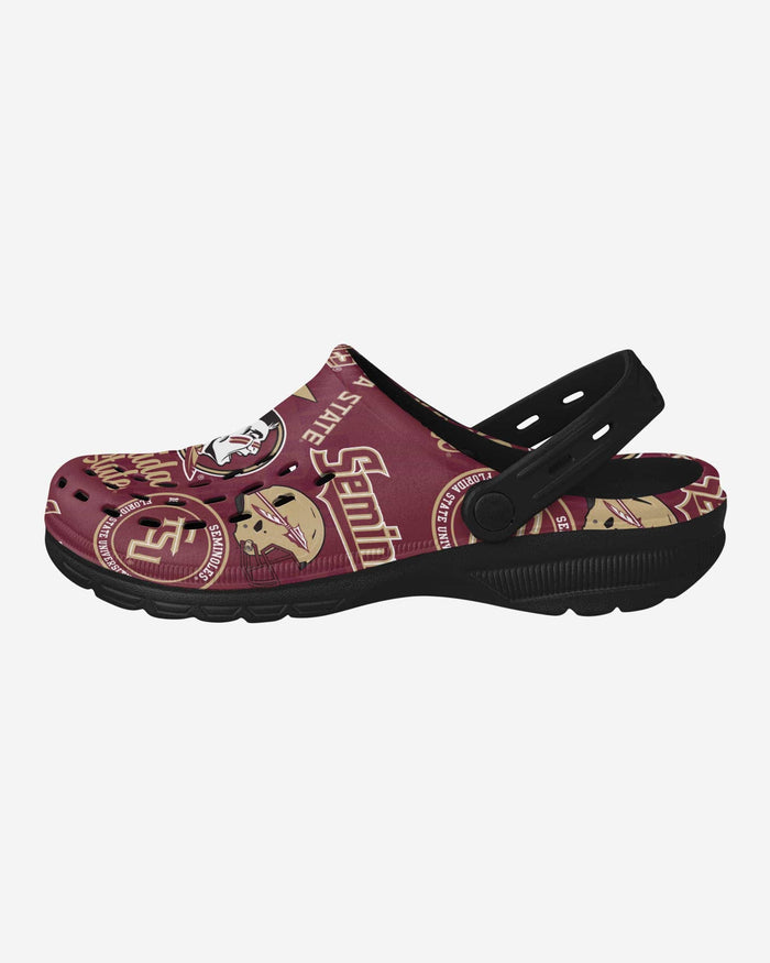 Florida State Seminoles Historic Print Clog With Strap FOCO S - FOCO.com