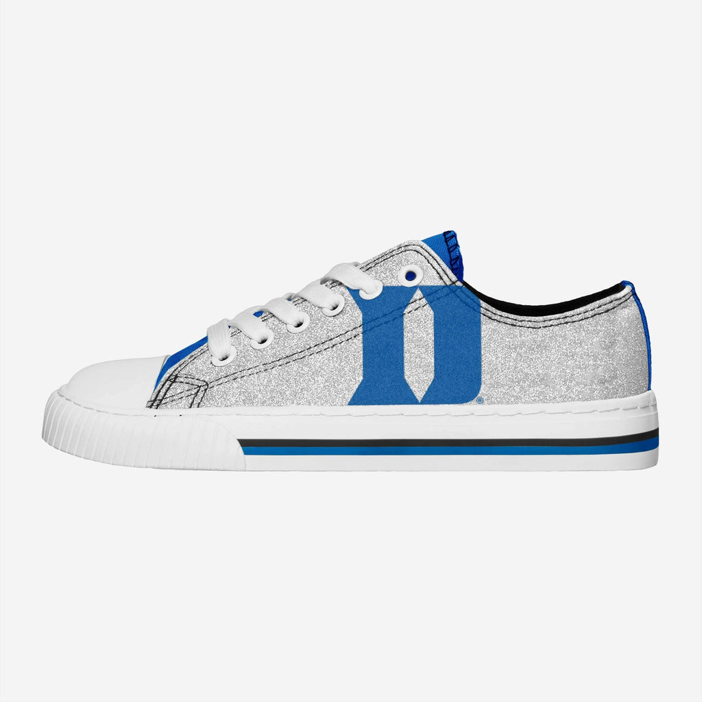 Duke Blue Devils Womens Glitter Low Top Canvas Shoe FOCO 6 - FOCO.com