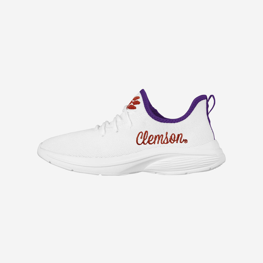 Clemson Tigers Womens Midsole White Sneaker FOCO 6 - FOCO.com