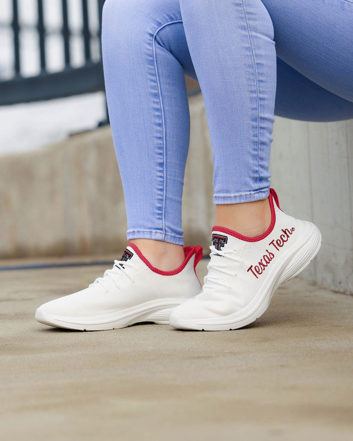 Texas Tech Red Raiders Womens Midsole White Sneaker FOCO - FOCO.com
