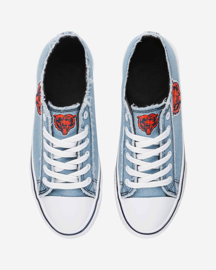 Chicago Bears Womens Denim Low Top Canvas Shoe FOCO - FOCO.com