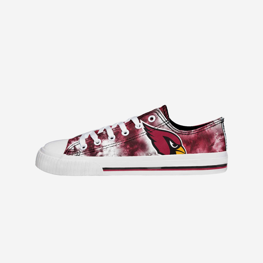 Arizona Cardinals Womens Red Low Top Tie-Dye Canvas Shoe FOCO 6 - FOCO.com