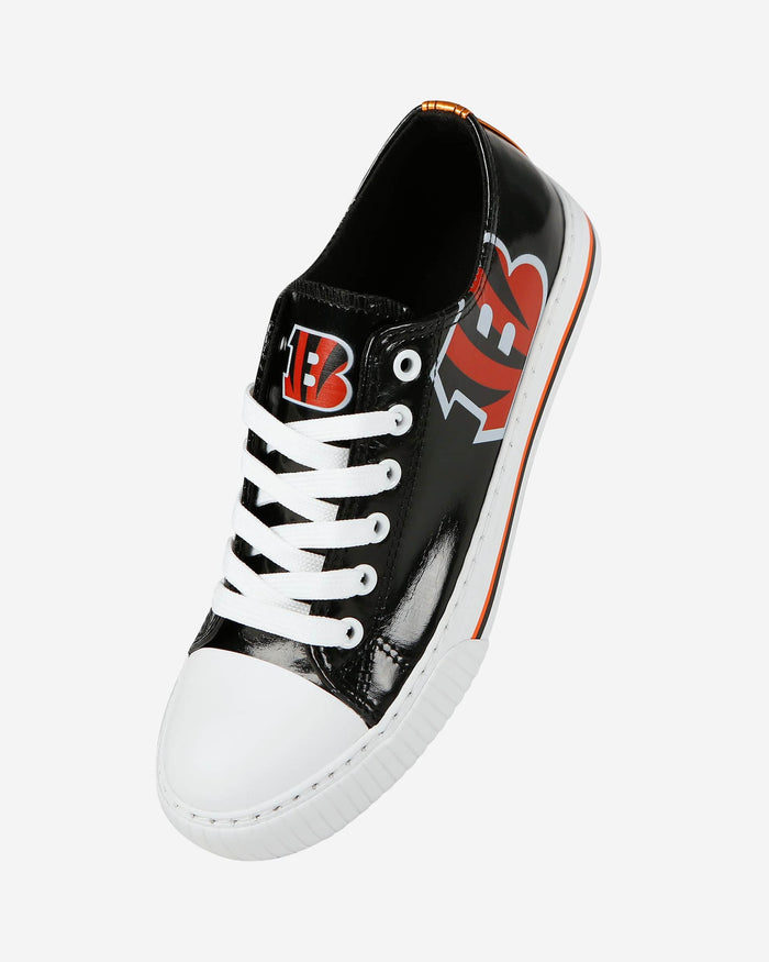 Cincinnati Bengals Womens Team Color Metallic Low Top Canvas Shoes FOCO - FOCO.com