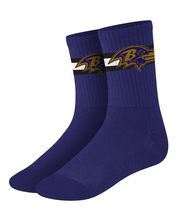 Baltimore Ravens Team Color Socks FOCO - FOCO.com