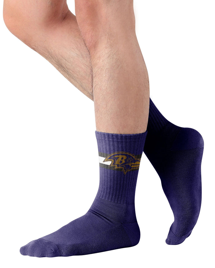 Baltimore Ravens Team Color Socks FOCO - FOCO.com