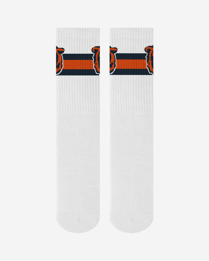 Chicago Bears Primary Logo White Socks FOCO - FOCO.com
