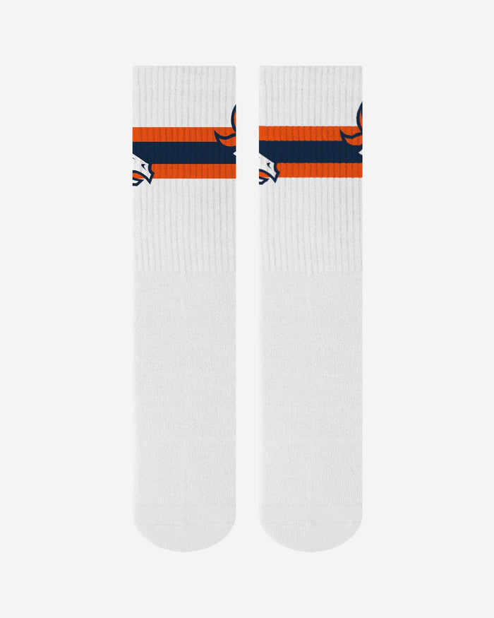 Denver Broncos Primary Logo White Socks FOCO - FOCO.com