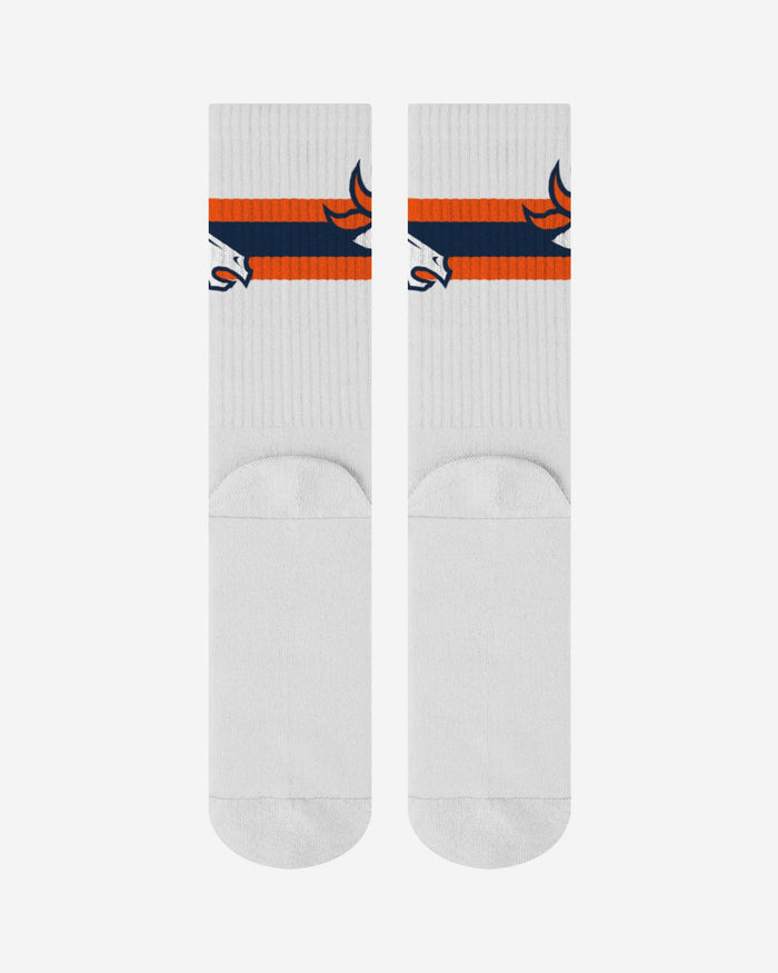 Denver Broncos Primary Logo White Socks FOCO - FOCO.com