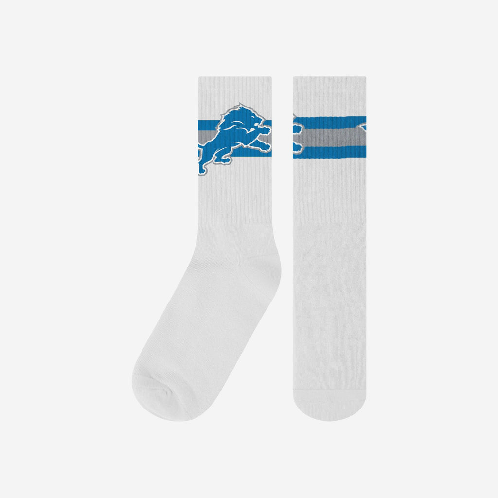 Detroit Lions Primary Logo White Socks FOCO - FOCO.com