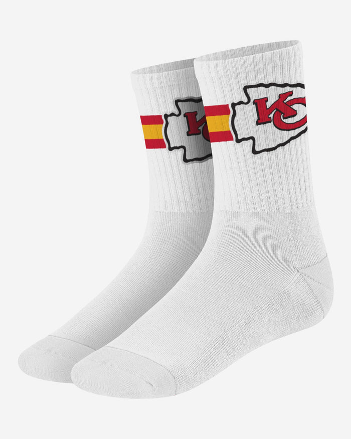 Kansas City Chiefs Primary Logo White Socks