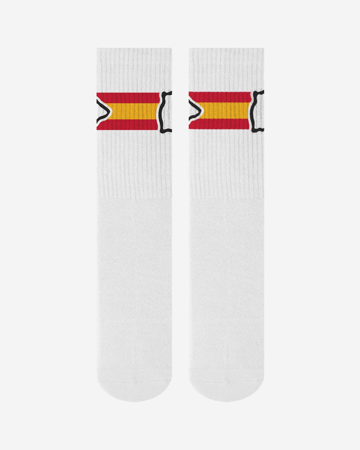 Kansas City Chiefs Primary Logo White Socks