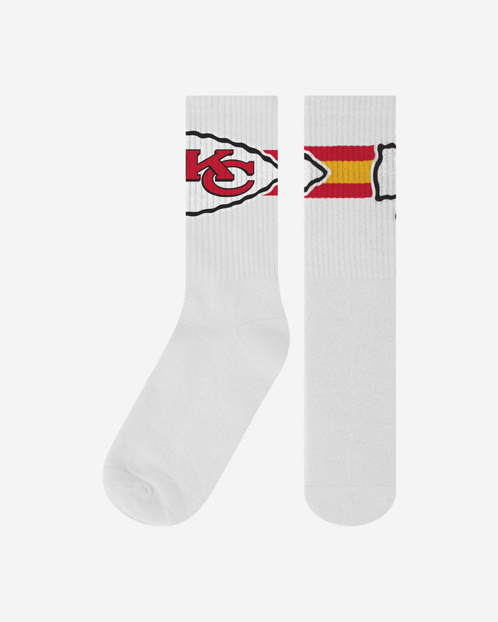 Kansas City Chiefs Primary Logo White Socks