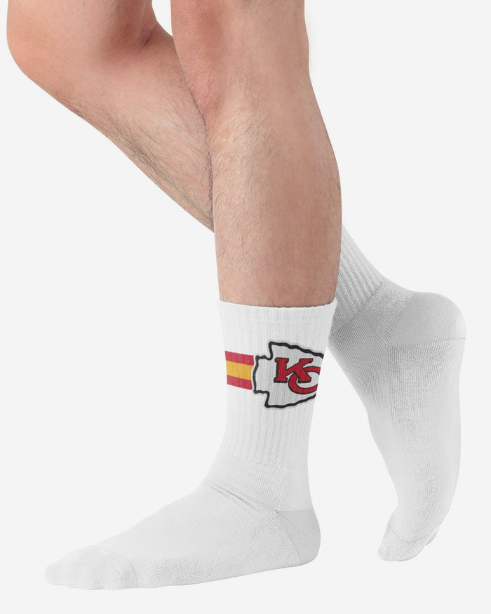 Kansas City Chiefs Primary Logo White Socks