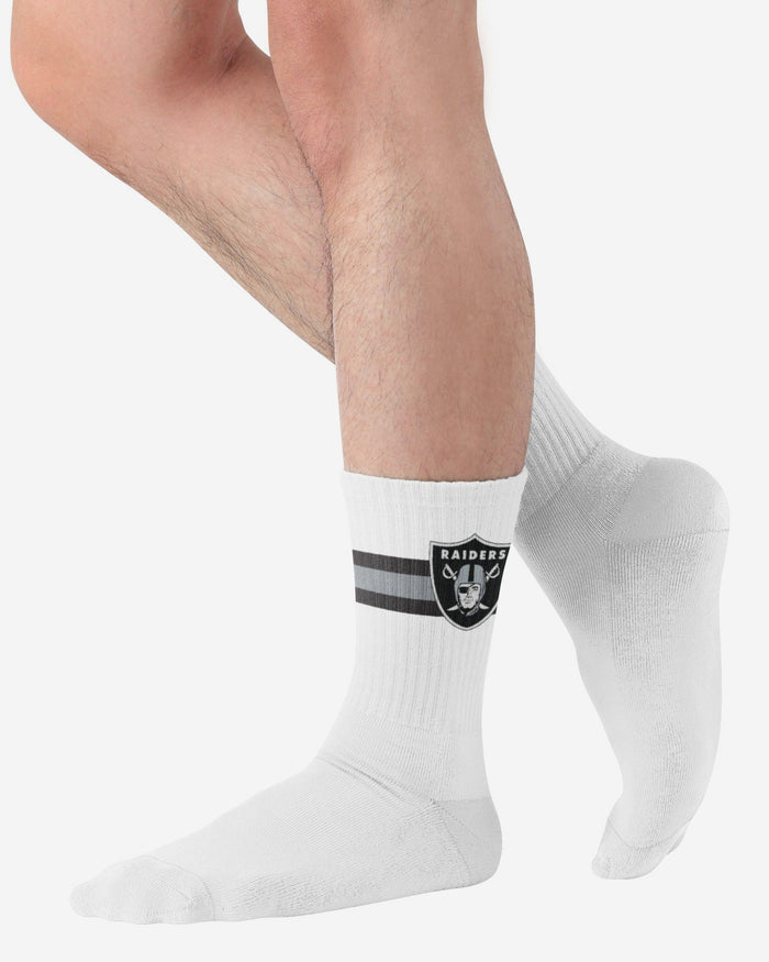 Las Vegas Raiders Primary Logo White Socks