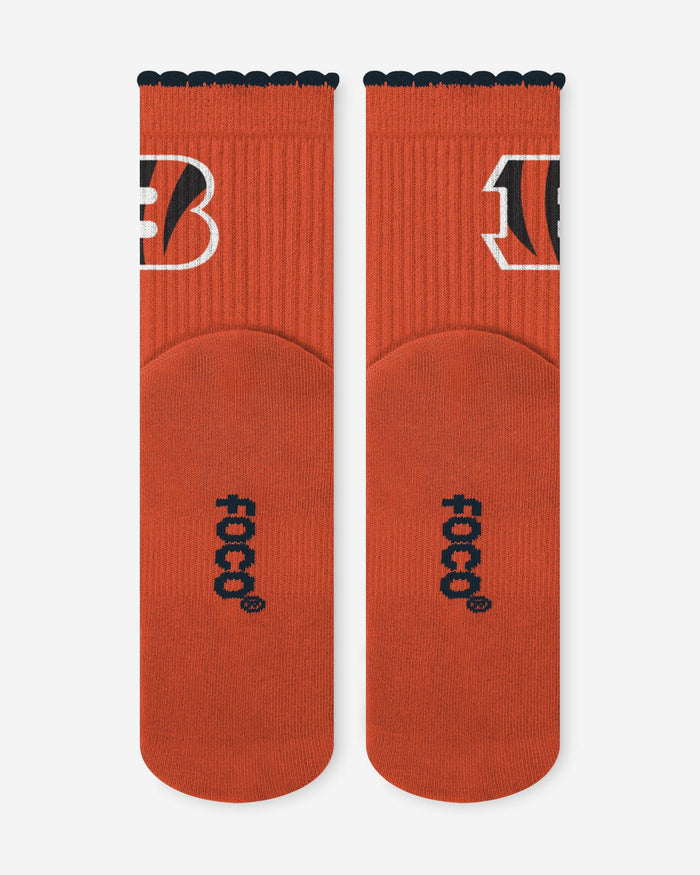 Cincinnati Bengals 3-Pack Ruffle Quarter Socks