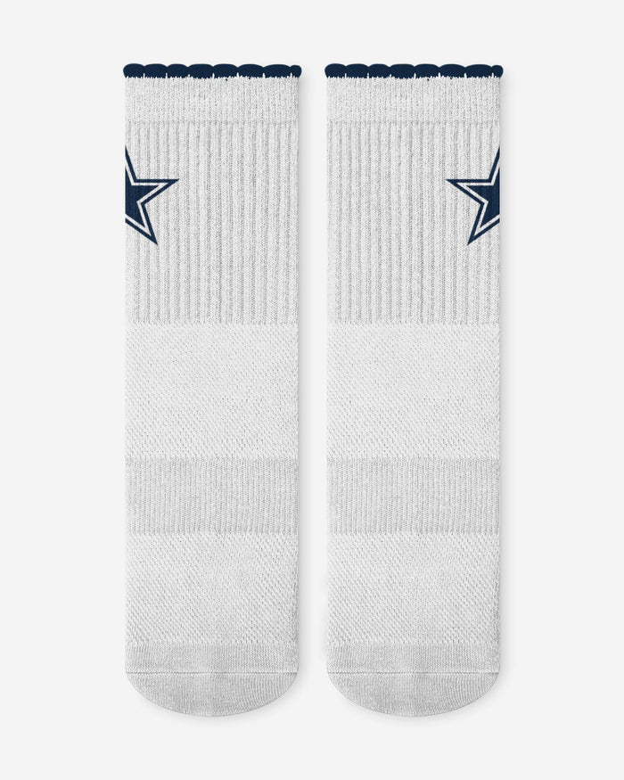 Dallas Cowboys 3-Pack Ruffle Quarter Socks FOCO - FOCO.com