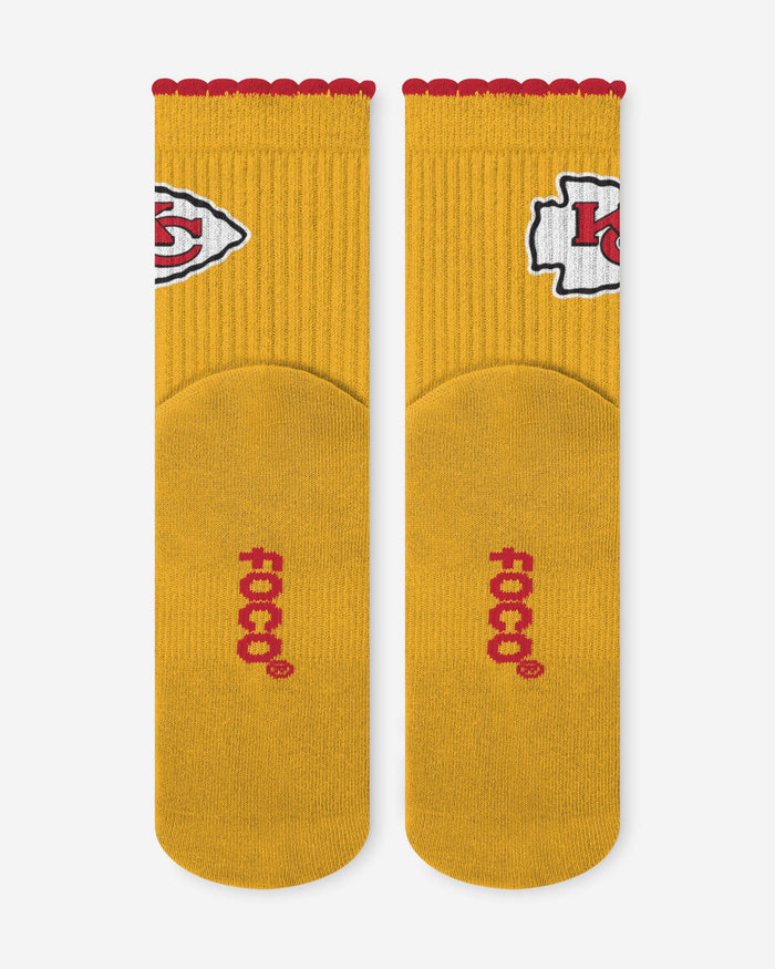 Kansas City Chiefs 3-Pack Ruffle Quarter Socks FOCO - FOCO.com