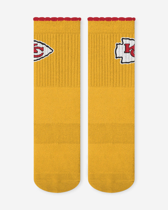 Kansas City Chiefs 3-Pack Ruffle Quarter Socks FOCO - FOCO.com