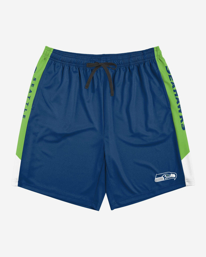 Seattle Seahawks Side Stripe Training Shorts FOCO S - FOCO.com
