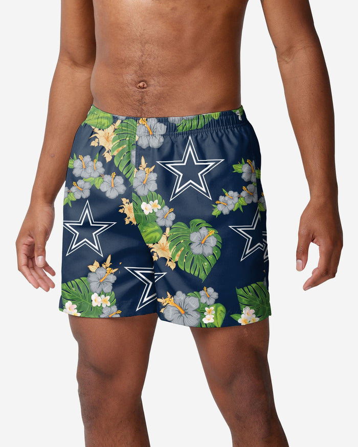 Dallas Cowboys Floral Swimming Trunks FOCO S - FOCO.com