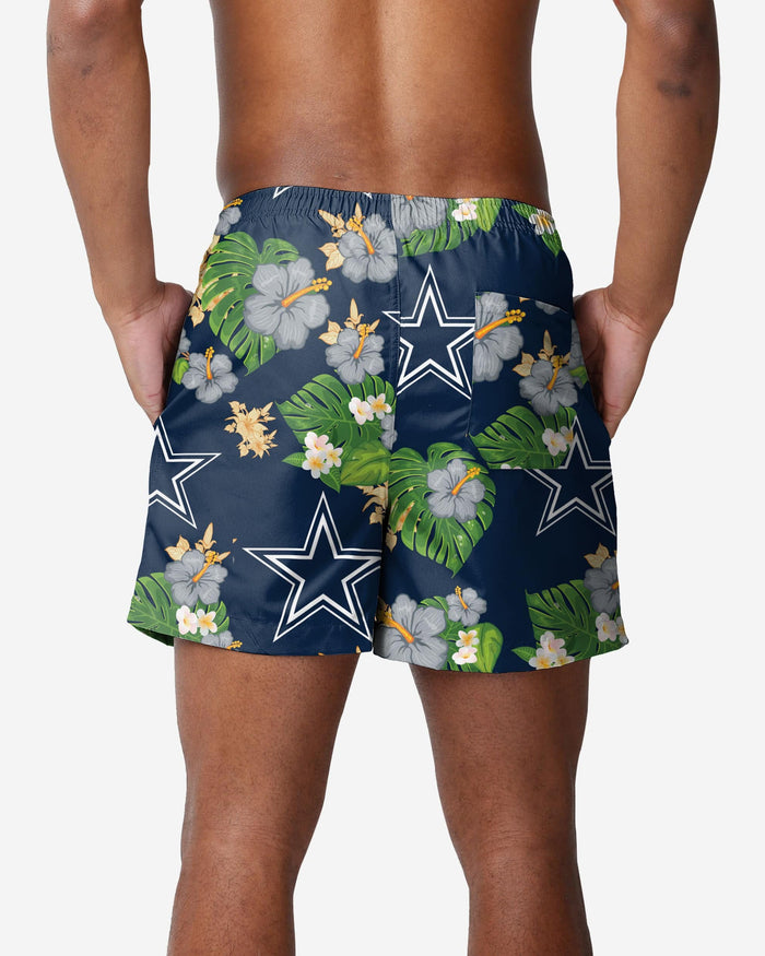 Dallas Cowboys Floral Swimming Trunks FOCO - FOCO.com