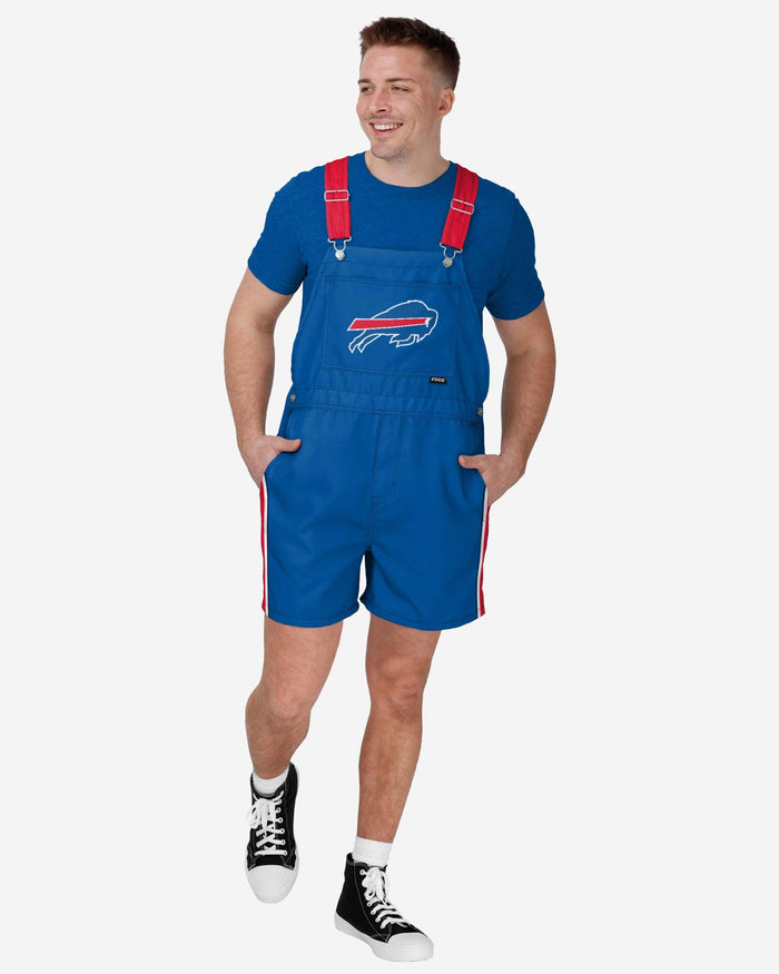 Buffalo Bills Mens Team Stripe Bib Shortalls FOCO S - FOCO.com