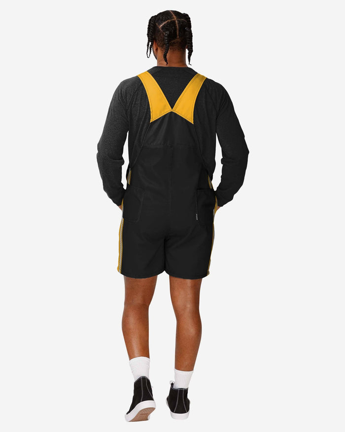 Pittsburgh Steelers Mens Team Stripe Bib Shortalls FOCO - FOCO.com