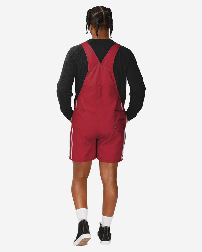 San Francisco 49ers Mens Team Stripe Bib Shortalls FOCO S - FOCO.com