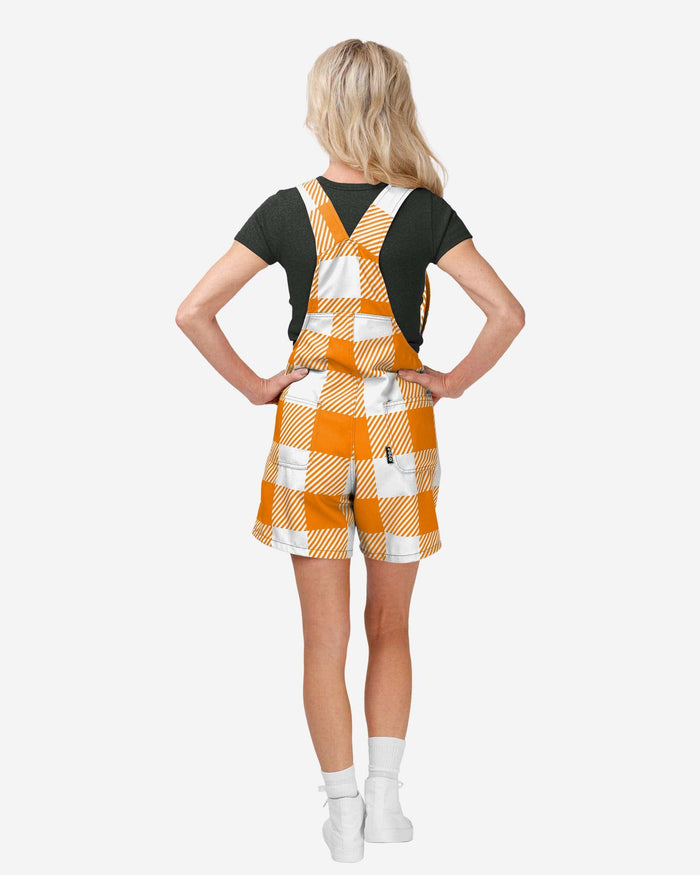 Tennessee Volunteers Womens Plaid Bib Shortalls FOCO - FOCO.com