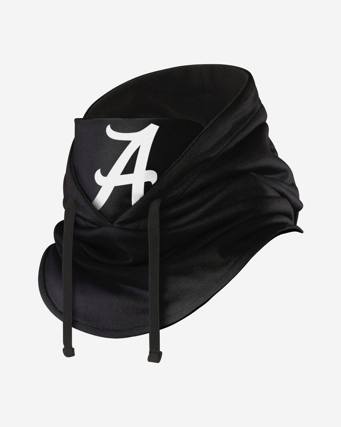 Alabama Crimson Tide Black Drawstring Hooded Gaiter FOCO - FOCO.com