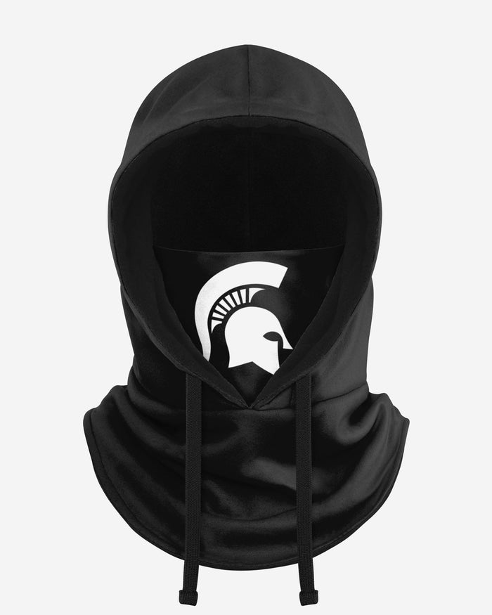 Michigan State Spartans Black Drawstring Hooded Gaiter FOCO - FOCO.com