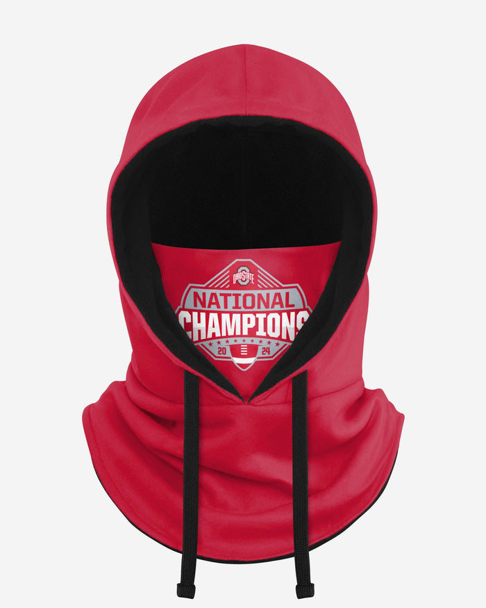 Ohio State Buckeyes 2024 Football National Champions Drawstring Hooded Gaiter Scarf FOCO - FOCO.com