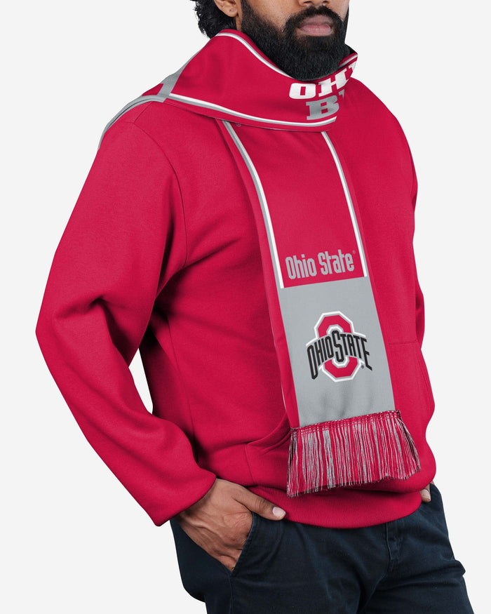 Ohio State Buckeyes Reversible Thematic Scarf FOCO - FOCO.com