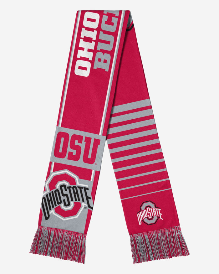 Ohio State Buckeyes Reversible Thematic Scarf FOCO - FOCO.com