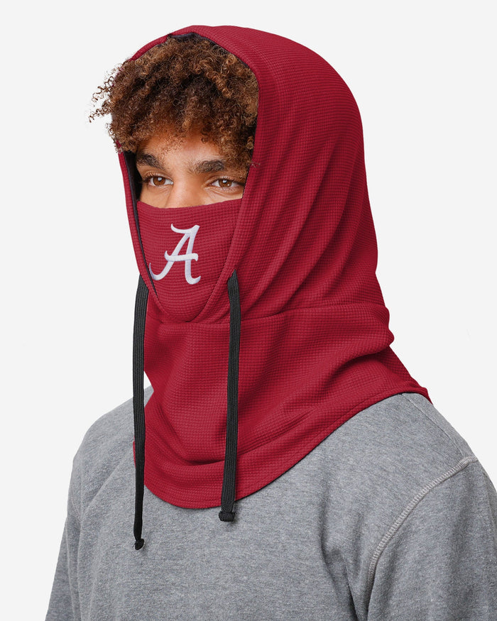 Alabama Crimson Tide Waffle Drawstring Hooded Gaiter FOCO - FOCO.com