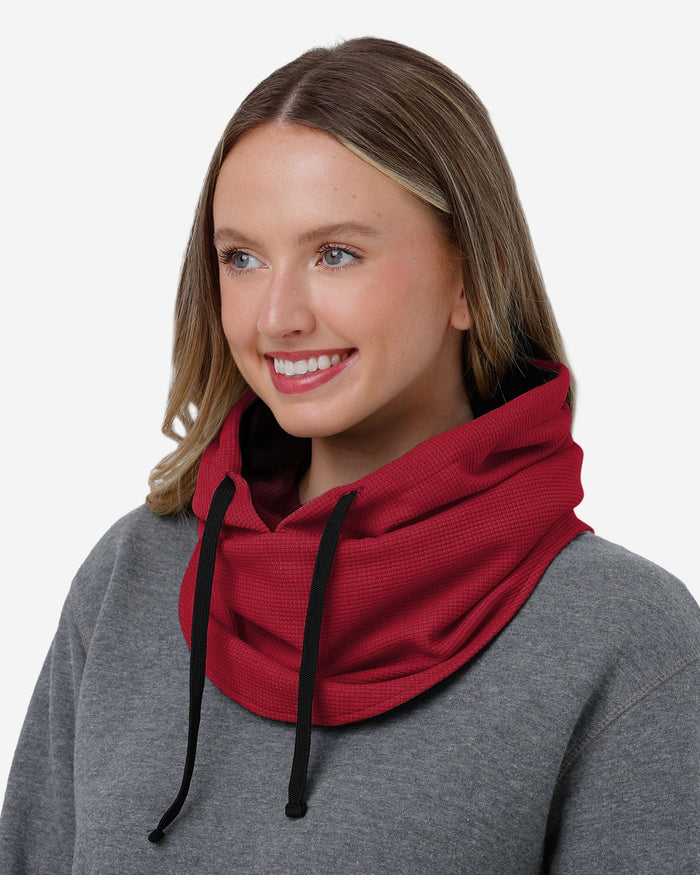 Alabama Crimson Tide Waffle Drawstring Hooded Gaiter FOCO - FOCO.com