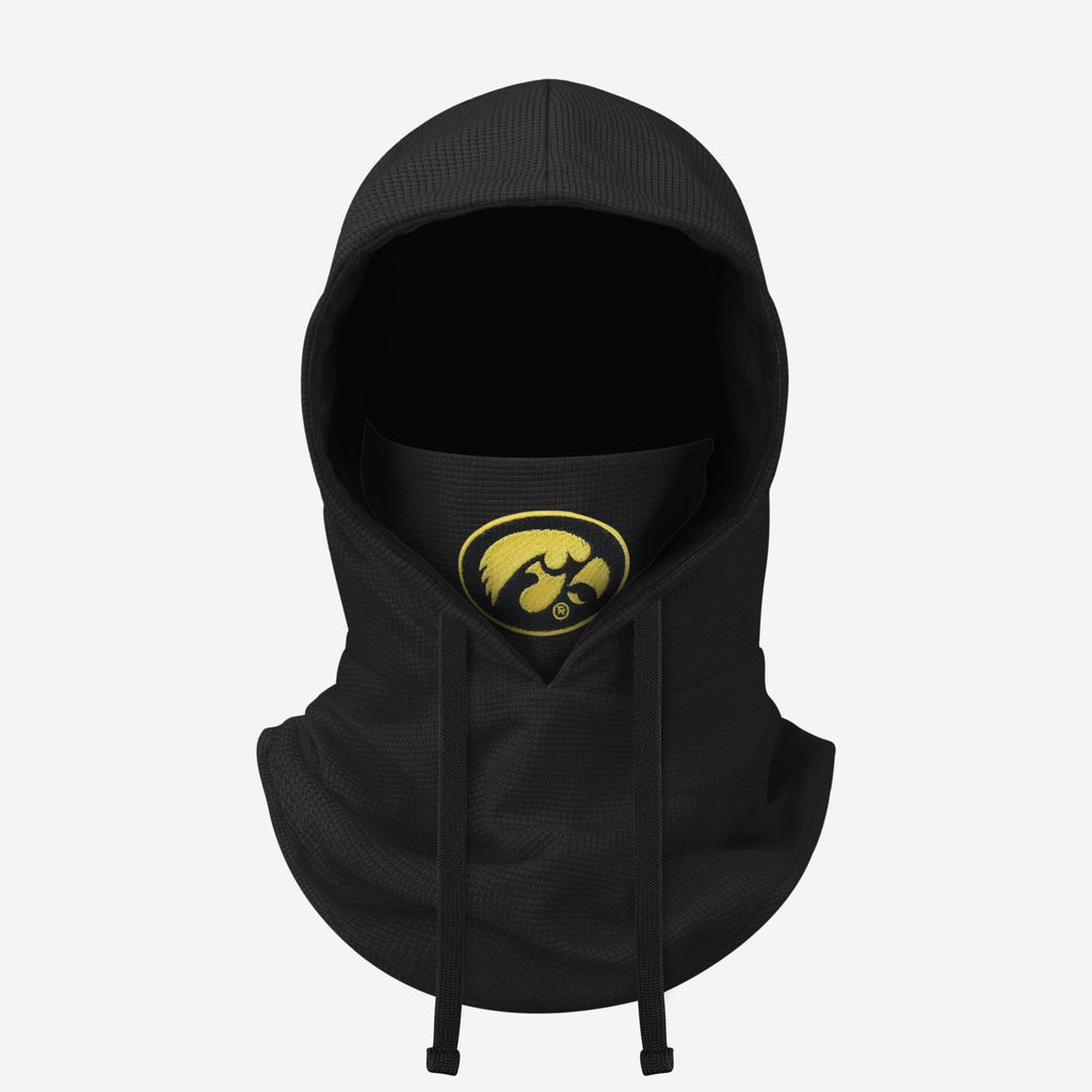 Iowa Hawkeyes Waffle Drawstring Hooded Gaiter FOCO - FOCO.com