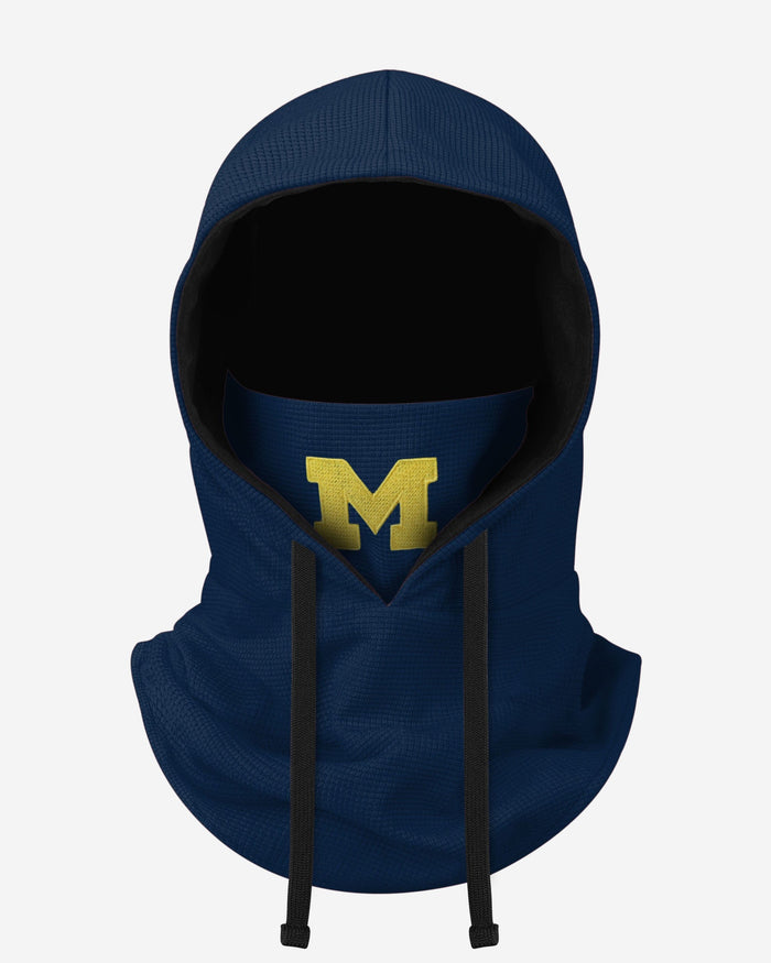 Michigan Wolverines Waffle Drawstring Hooded Gaiter FOCO - FOCO.com