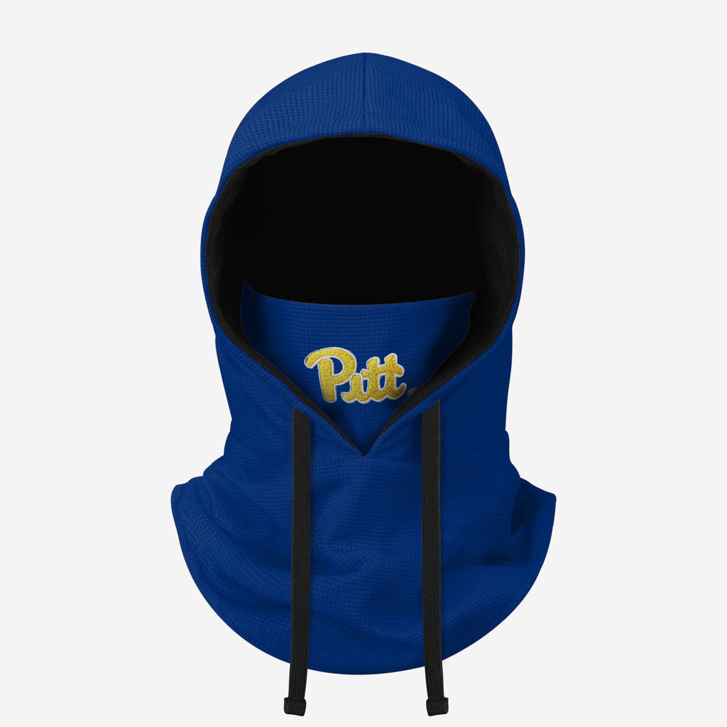 Pittsburgh Panthers Waffle Drawstring Hooded Gaiter FOCO - FOCO.com