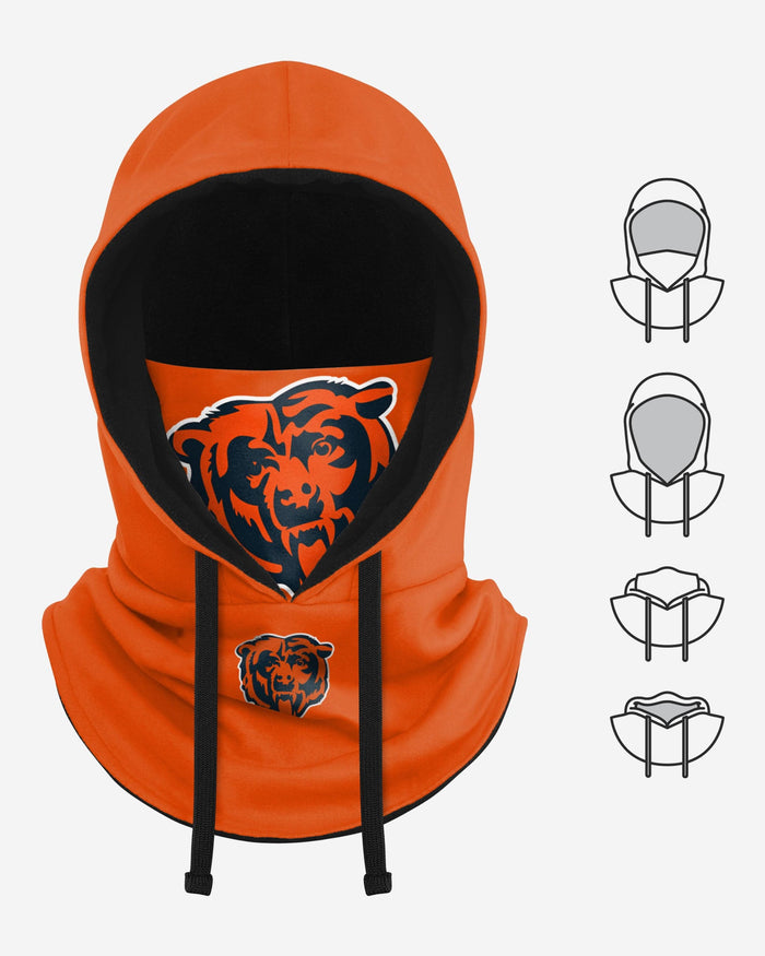 Chicago Bears Alternate Team Color Drawstring Hooded Gaiter FOCO - FOCO.com