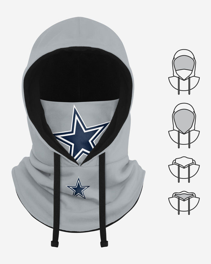 Dallas Cowboys Alternate Team Color Drawstring Hooded Gaiter FOCO - FOCO.com