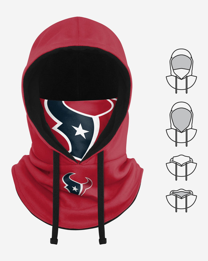 Houston Texans Alternate Team Color Drawstring Hooded Gaiter FOCO - FOCO.com
