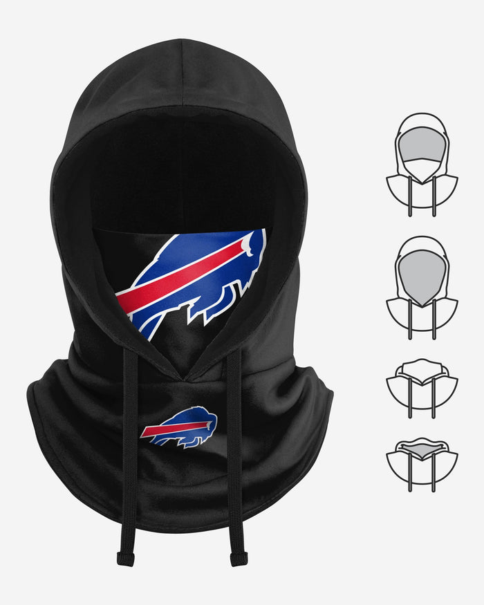 Buffalo Bills Black Drawstring Hooded Gaiter FOCO - FOCO.com