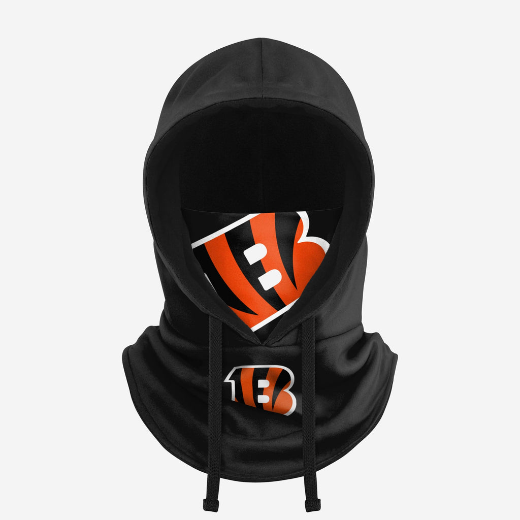 Cincinnati Bengals Black Drawstring Hooded Gaiter FOCO - FOCO.com